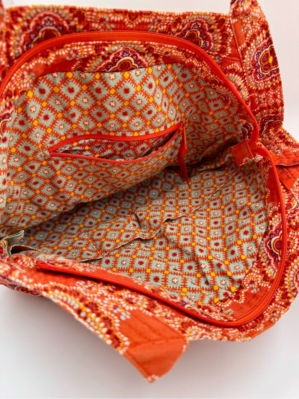 Vera Bradley Angle Tote Bag in Retired Paprika - Picture 7 of 16